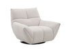 Atlas Swivel Chair in Light Grey | J&M Furniture