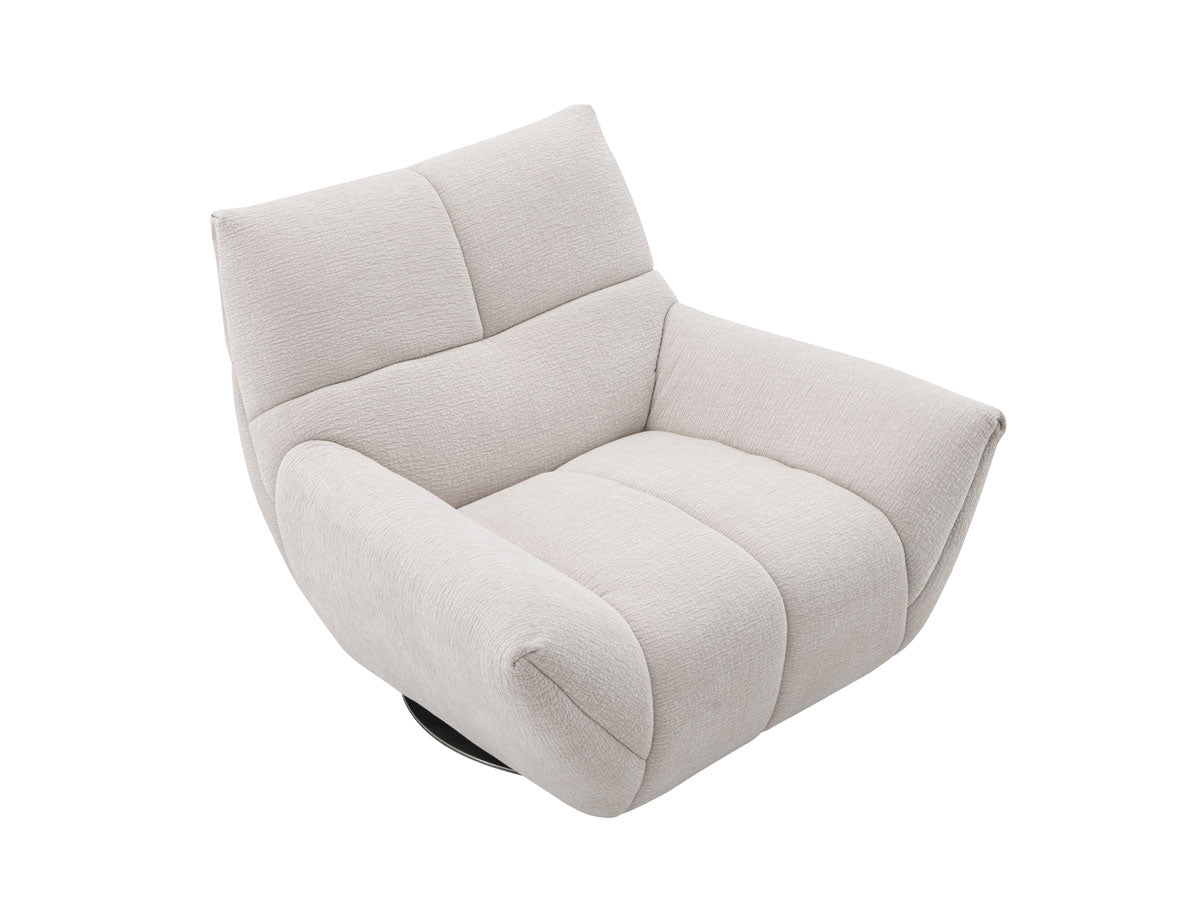 Atlas Swivel Chair in Light Grey | J&M Furniture