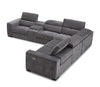 Picasso Motion Fabric Sectional in Dark Grey | J&M Furniture - Canal Furniture