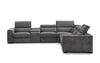 Picasso Motion Fabric Sectional in Dark Grey | J&M Furniture - Canal Furniture