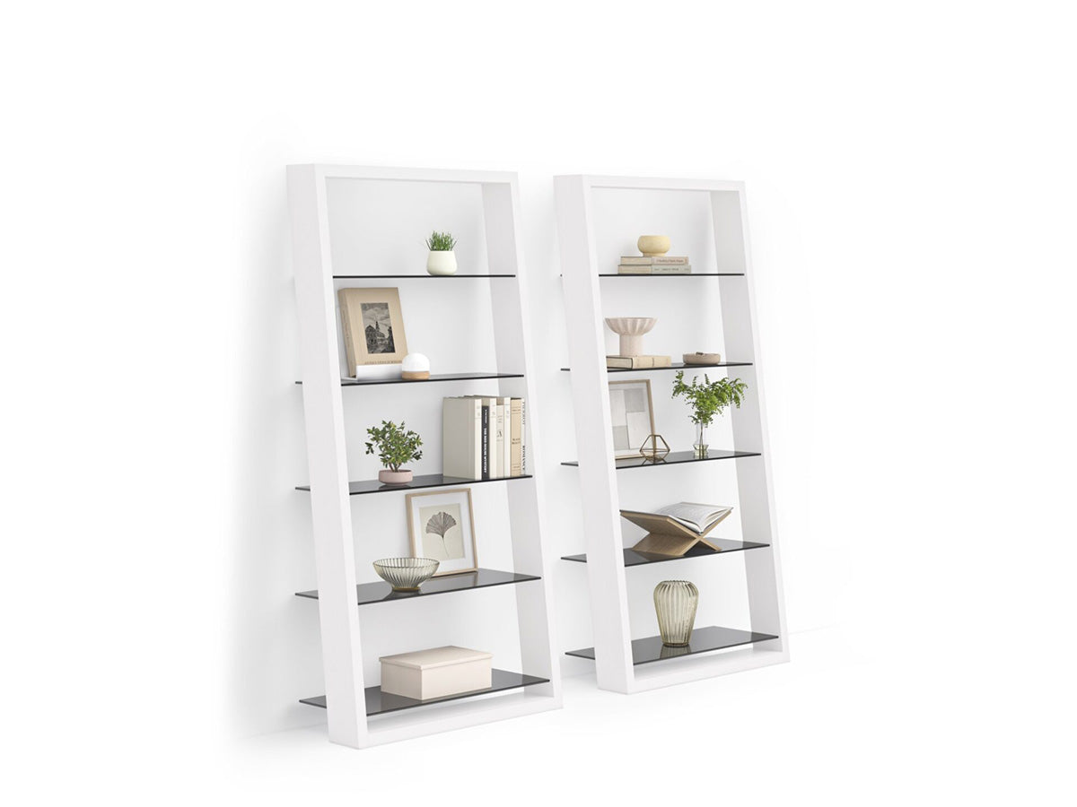 Eileen 5166 Modern Leaning Glass Shelf | BDI Furniture