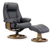 Admiral R Recliner in Black | Fjords - Canal Furniture