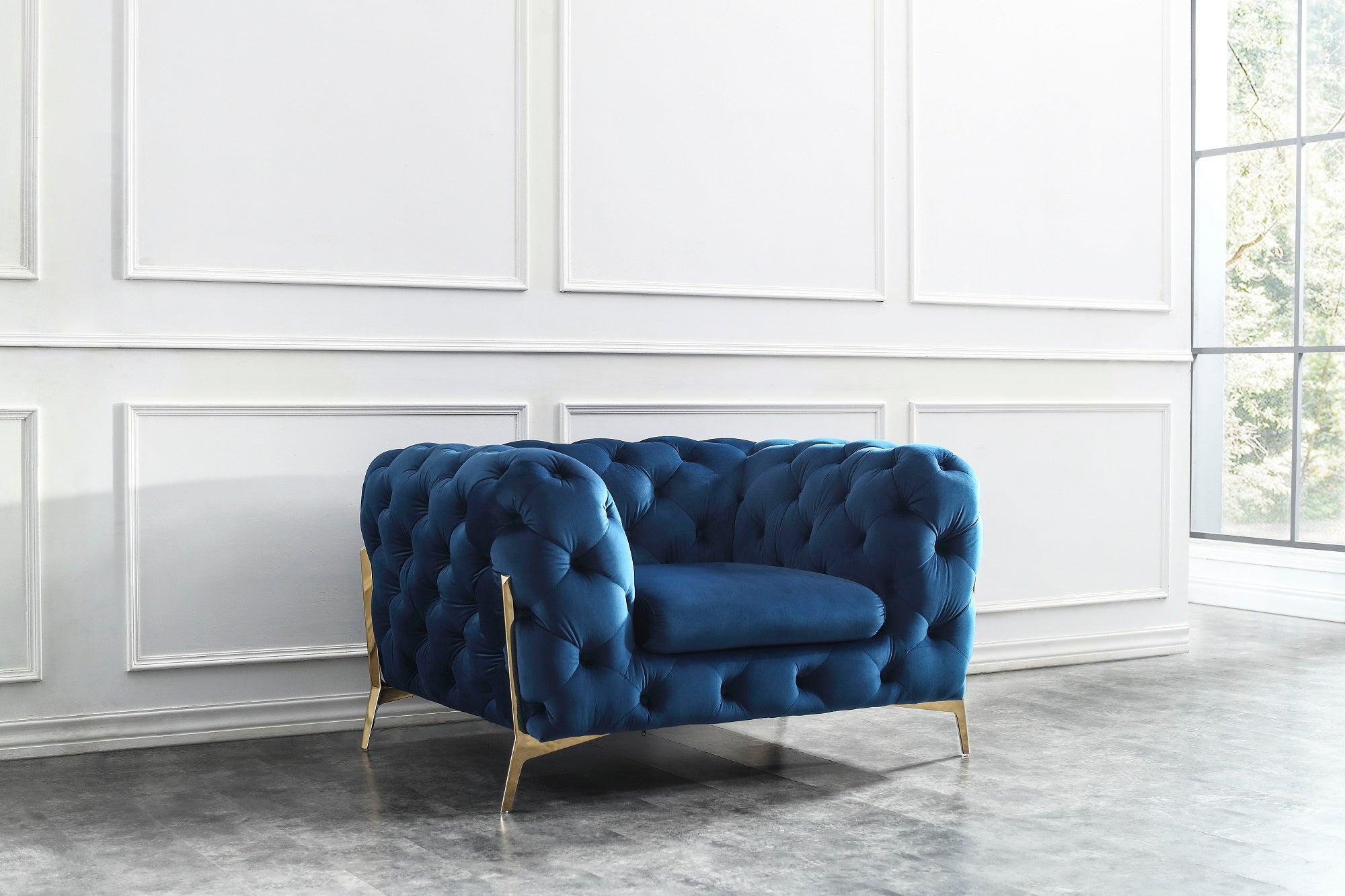 Glamour Blue Sofa Collection | J&M Furniture