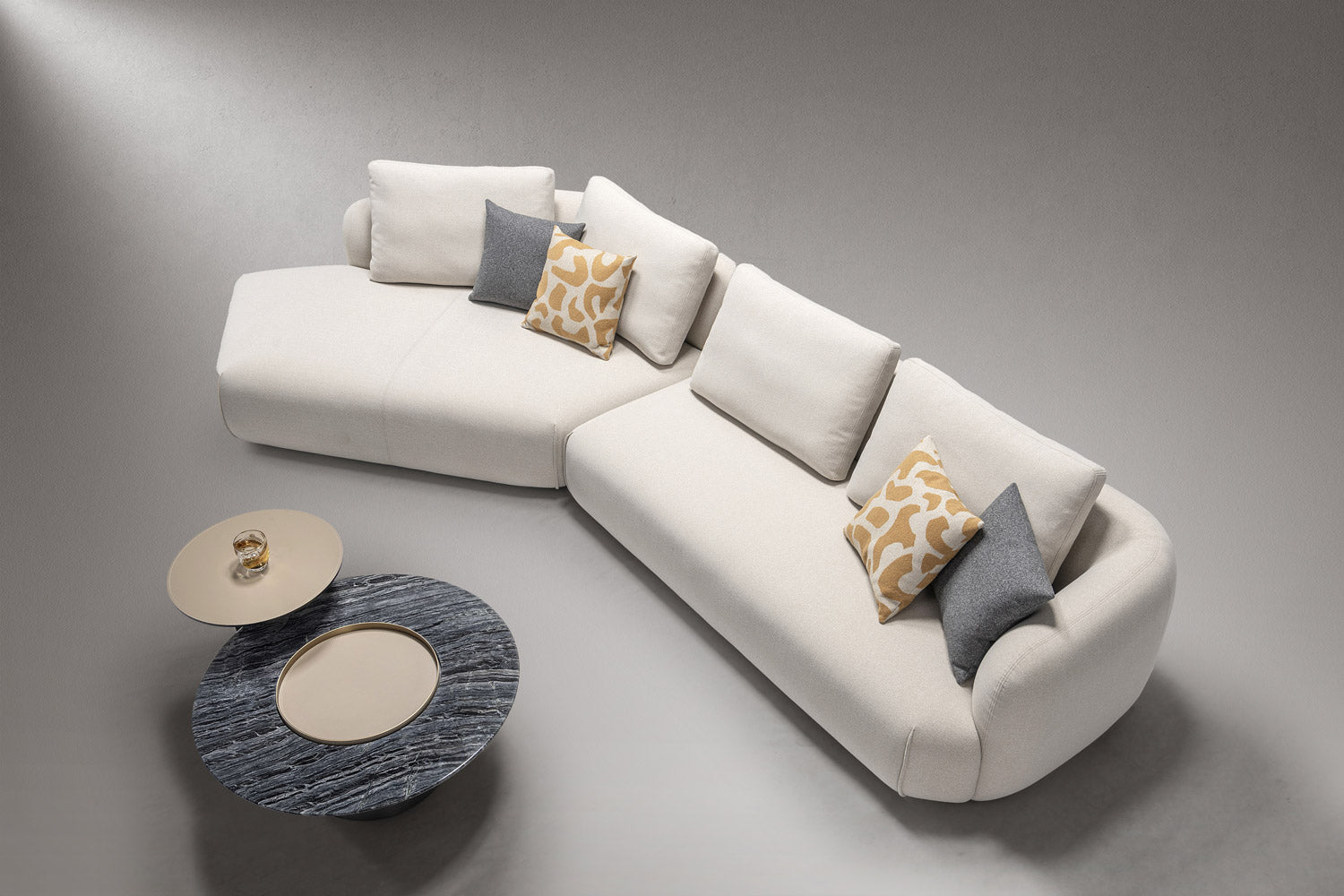 HF5510 Fabric Sofa in Grey | J&M Furniture - Canal Furniture