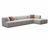 HF5566 Modern Sectional in Grey | J&M Furniture