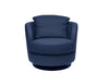 i743 Pienza Swivel/Rocking Armchair in Blue | Incanto - Canal Furniture