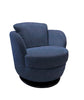 i743 Pienza Swivel/Rocking Armchair in Blue | Incanto - Canal Furniture