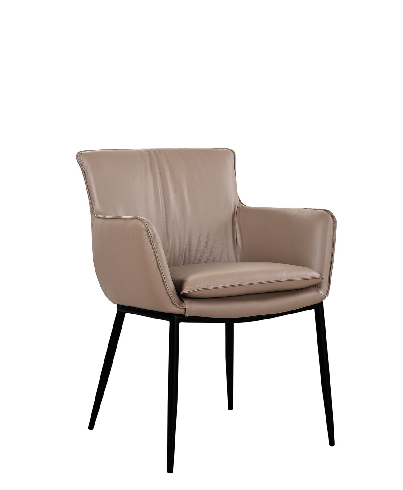 Kani Leather Armchair in Grey | J&M Furniture