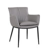 Kani Leather Armchair in Grey | J&M Furniture - Canal Furniture