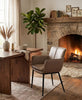 Kani Leather Armchair in Grey | J&M Furniture