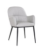 Kora Leather Armchair in Light Grey | J&M Furniture