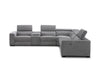 Picasso Motion Fabric Sectional in Light Grey | J&M Furniture - Canal Furniture