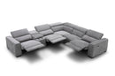 Picasso Motion Fabric Sectional in Light Grey | J&M Furniture