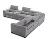Picasso Motion Fabric Sectional in Light Grey | J&M Furniture - Canal Furniture