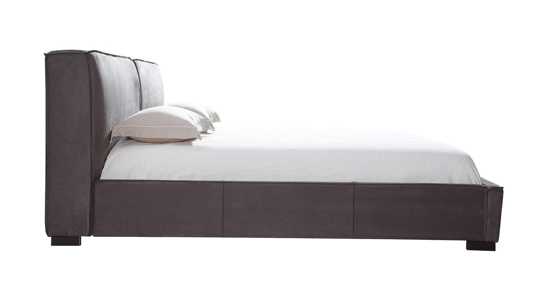 Serene Upholstered Bed in Grey | J&M Furniture