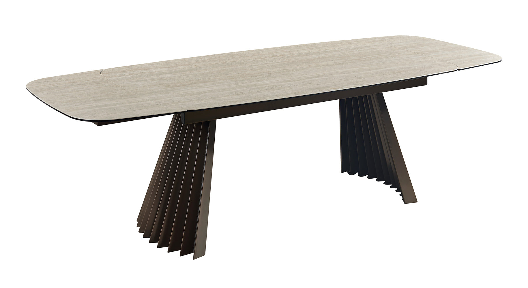 Warm Travertine Extension Table | J&M Furniture