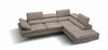 Forza A761 Italian Leather Sectional In Peanut - Canal Furniture