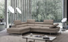 Forza A761 Italian Leather Sectional In Peanut - Canal Furniture