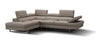 Forza A761 Italian Leather Sectional In Peanut - Canal Furniture