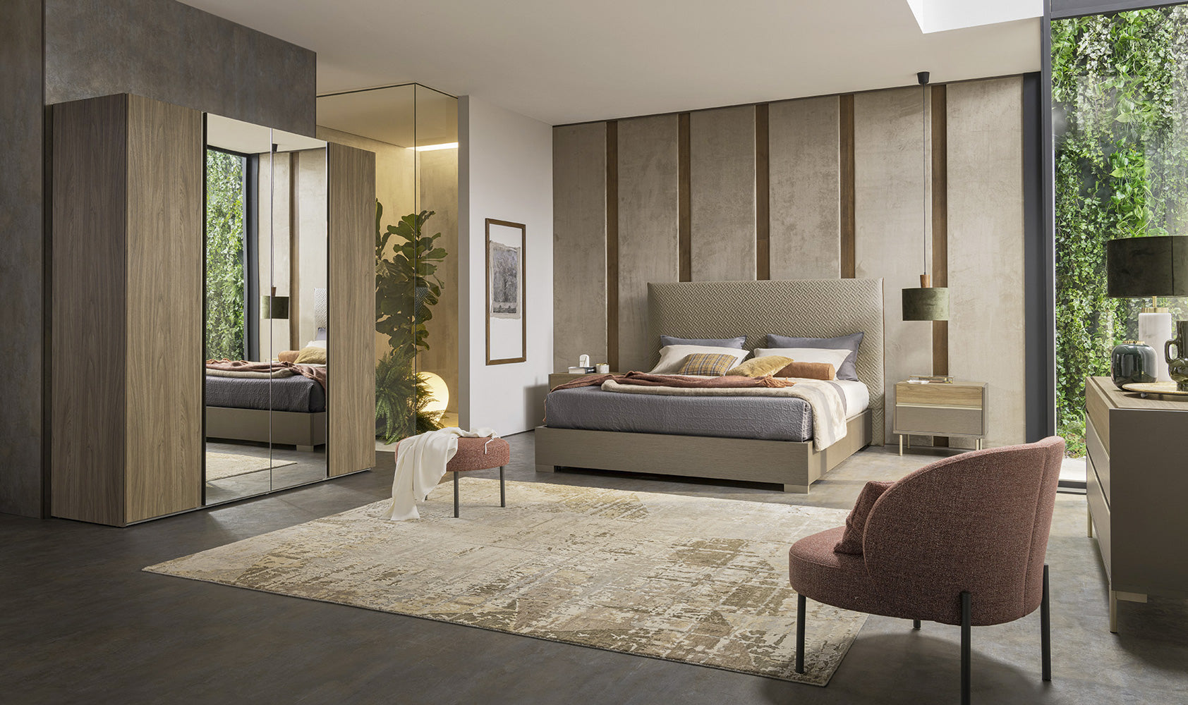 Alf Italia Bedroom Sets CityLife Upholstered Bed | Alf Italia