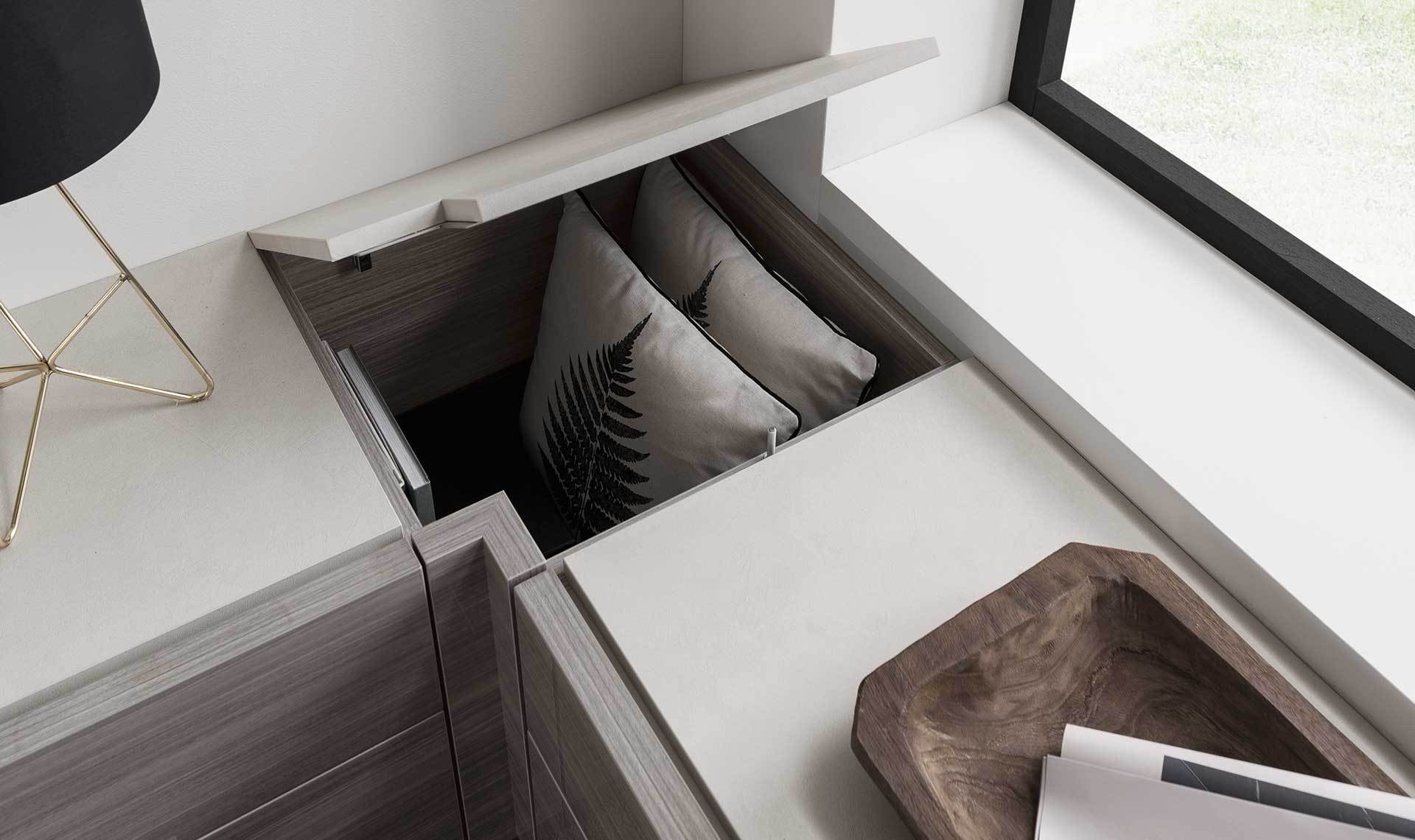 Alf Italia Bedroom Sets Iris Bed w/ Wooden Headboard (Special Order)