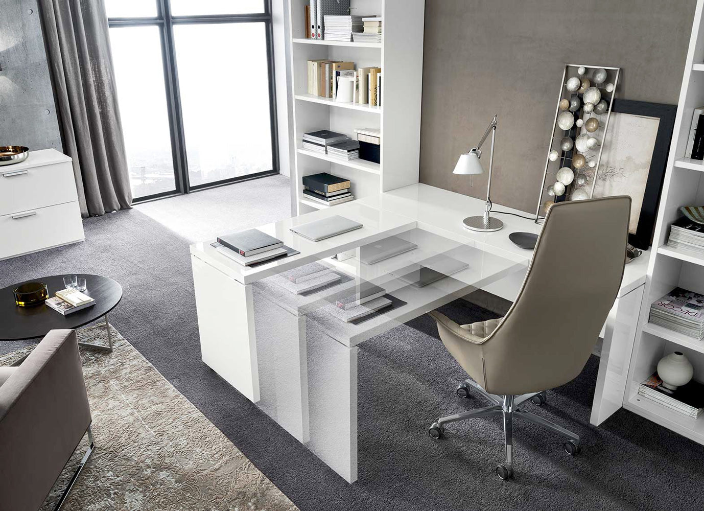 Alf Italia Desk Sedona Sliding Return Desk