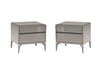 Alf Italia Nightstands 2 Nightstands Graphite Nightstand