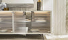 Alf Italia Sideboards & Buffet Jupiter 4 Glass Door Buffet - 82"