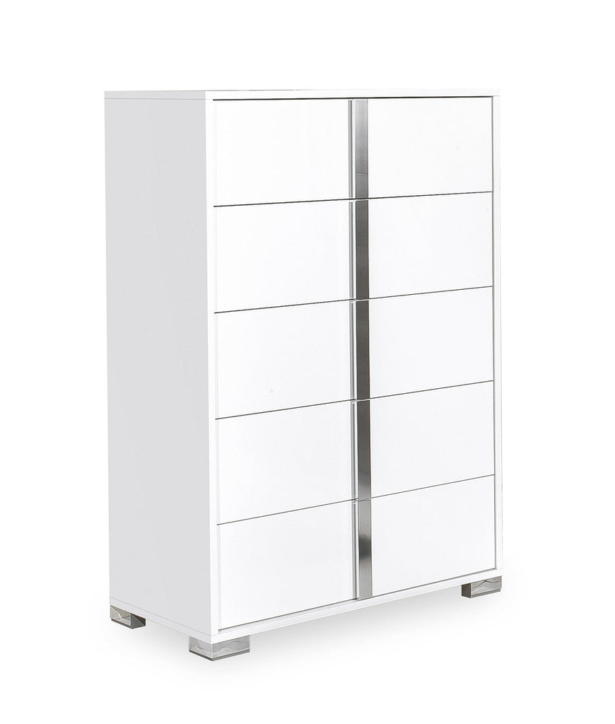 Alice Gloss White Chest - Canal Furniture