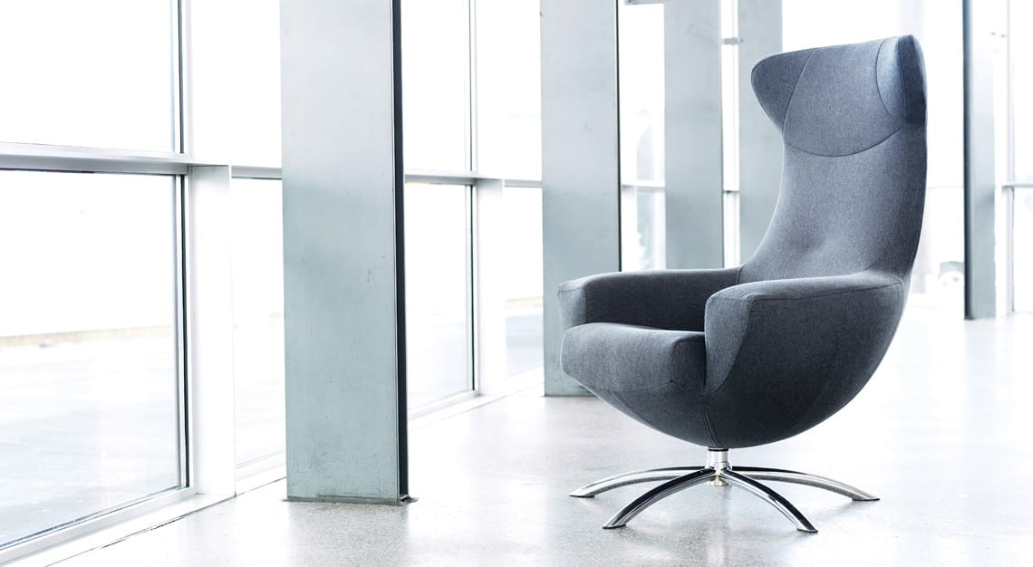 Baloo Recliner Chair in Dark Blue | Fjords - Canal Furniture