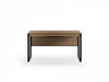 BDI Desk Natural Walnut / Black Linea 6221 Modern Home Office Desk | BDI Furniture