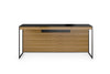 BDI Desk Natural Walnut (WL) - Black (B) Sequel 20 6101 Home Office Desk | BDI Furniture