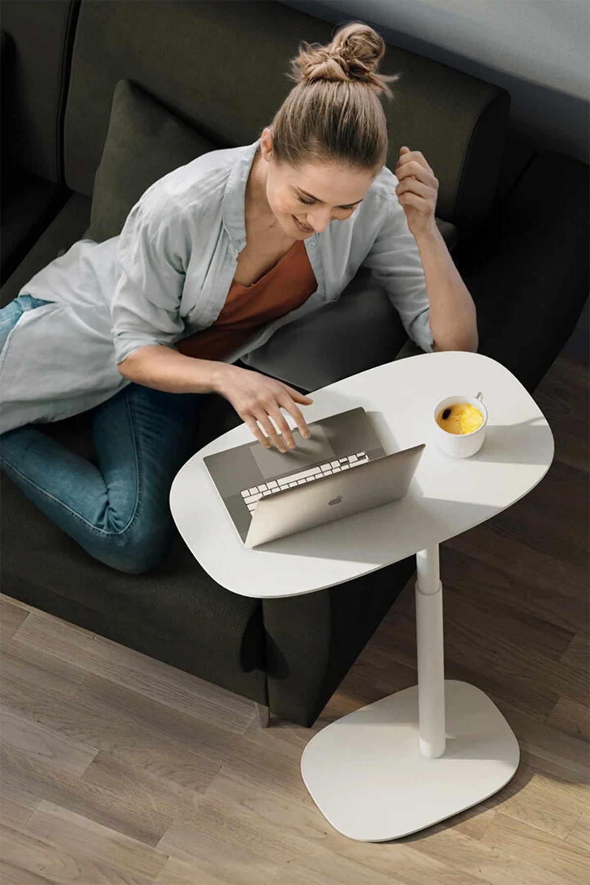 BDI Desk Serif Lift Adjustable Height Laptop & Side Table 1045 | BDI Furniture