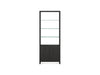 BDI Display & Storage Linea Expandable Bookcase with Glass Shelves 5802 | BDI Furniture