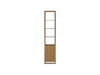 BDI Display & Storage Natural Walnut (wl) Linea Expandable Narrow Bookshelf 5801 | BDI Furniture