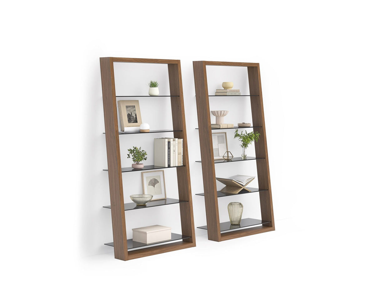 BDI Leaning Shelf Eileen 5166 Modern Leaning Glass Shelf | BDI Furniture