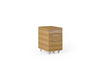 BDI Mobile File Cabinet Natural Walnut (WL) Sequel 6107 Low Mobile Storage & File Cabinet | BDI Furniture