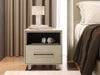 BDI Nightstands Kava Nightstand in Washed Oak 20" - 9681