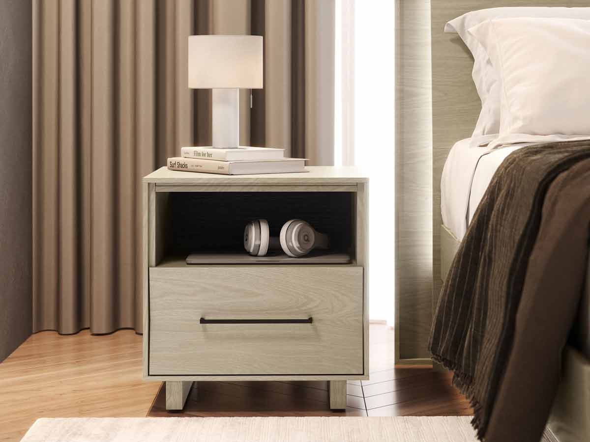 BDI Nightstands Kava Nightstand in Washed Oak 20" - 9681