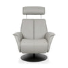 Bo Modern Recliner in Cement | Fjords - Canal Furniture