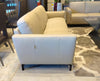 Caleb Leather Loveseat in Taupe | Max Divani - Canal Furniture