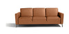 Caleb Leather Sofa in Taupe | Max Divani