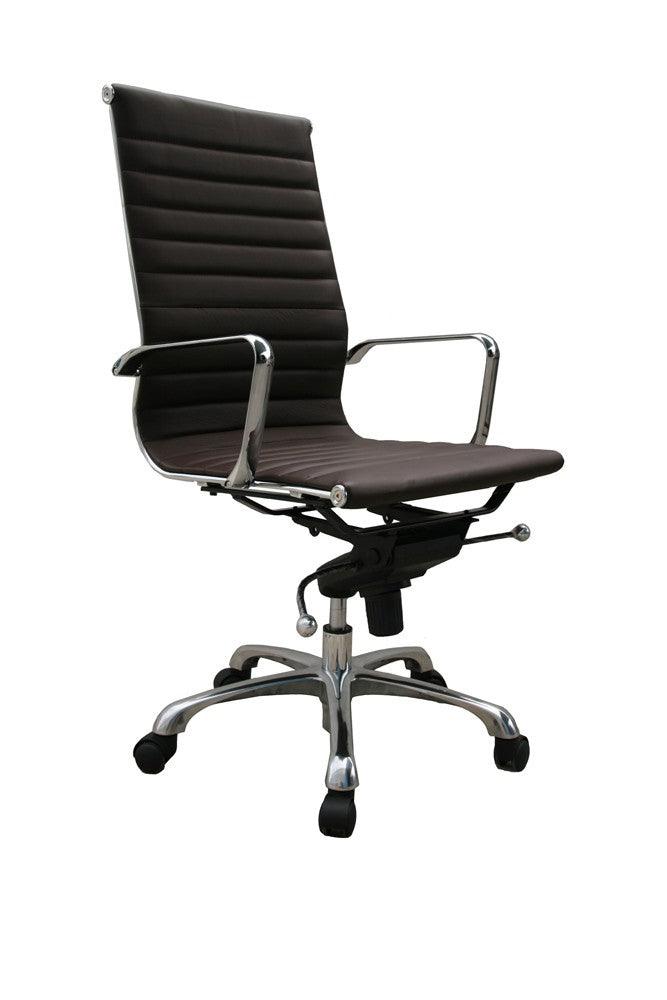 Comfy High Back Brown Office Chair | J&M Furniture - Canal Furniture