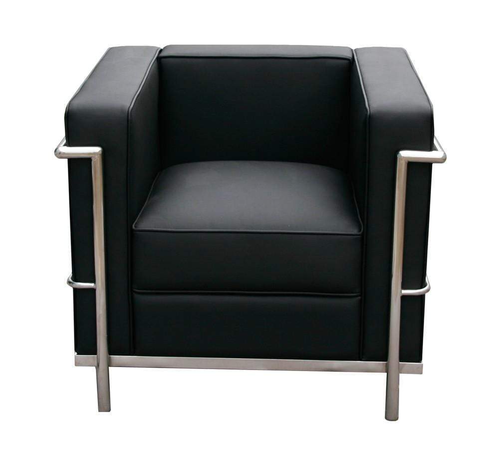 Cour Lounge Chair in Black | J&M Furniture - Canal Furniture