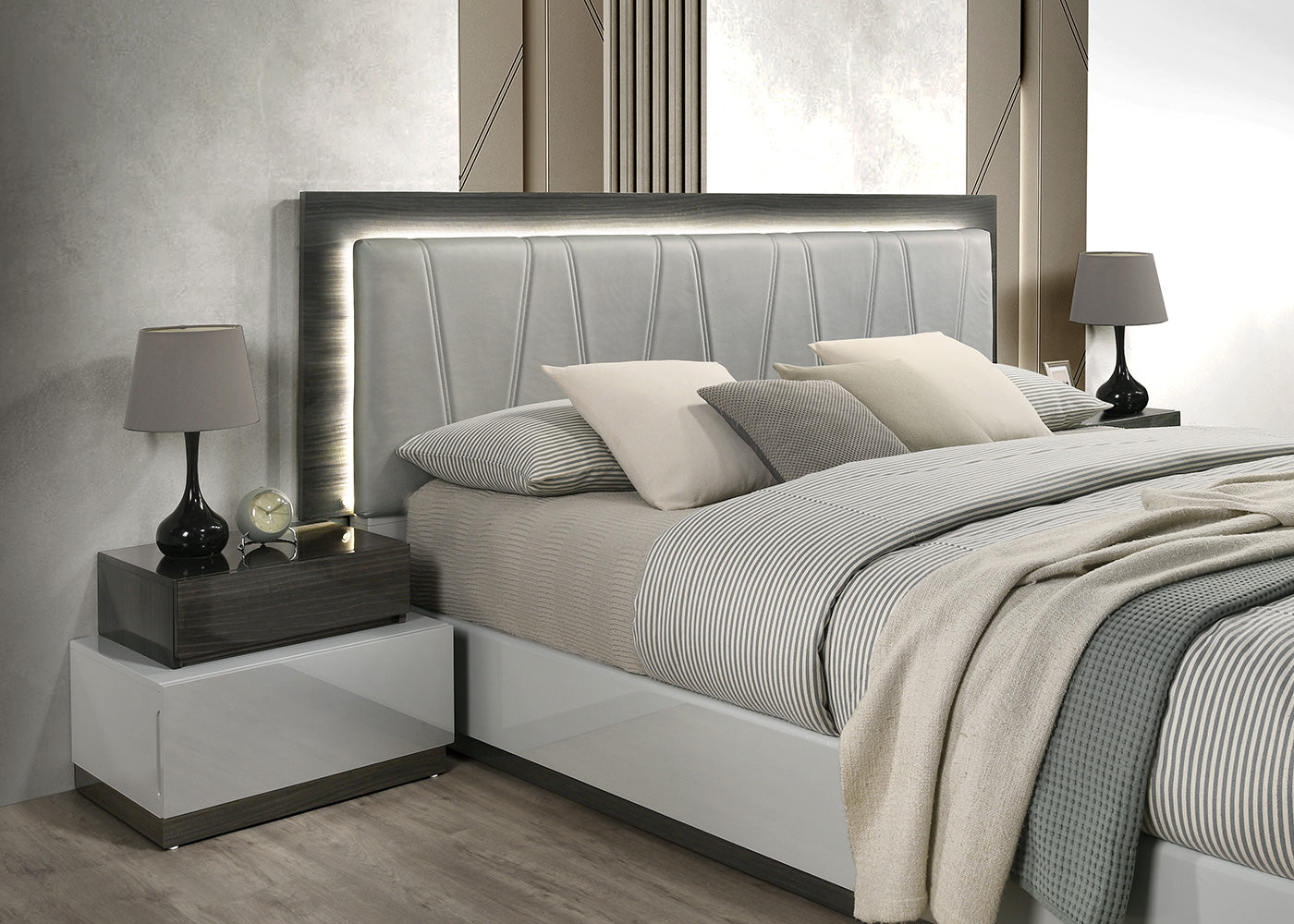 Cube Modern Bed | J&M Furniture - Canal Furniture