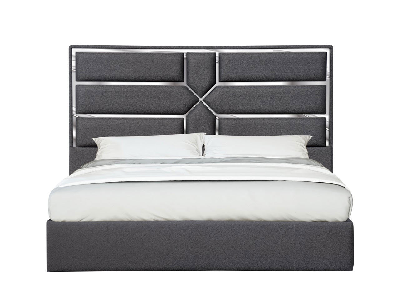 Da Vinci Bed in Charcoal - Canal Furniture