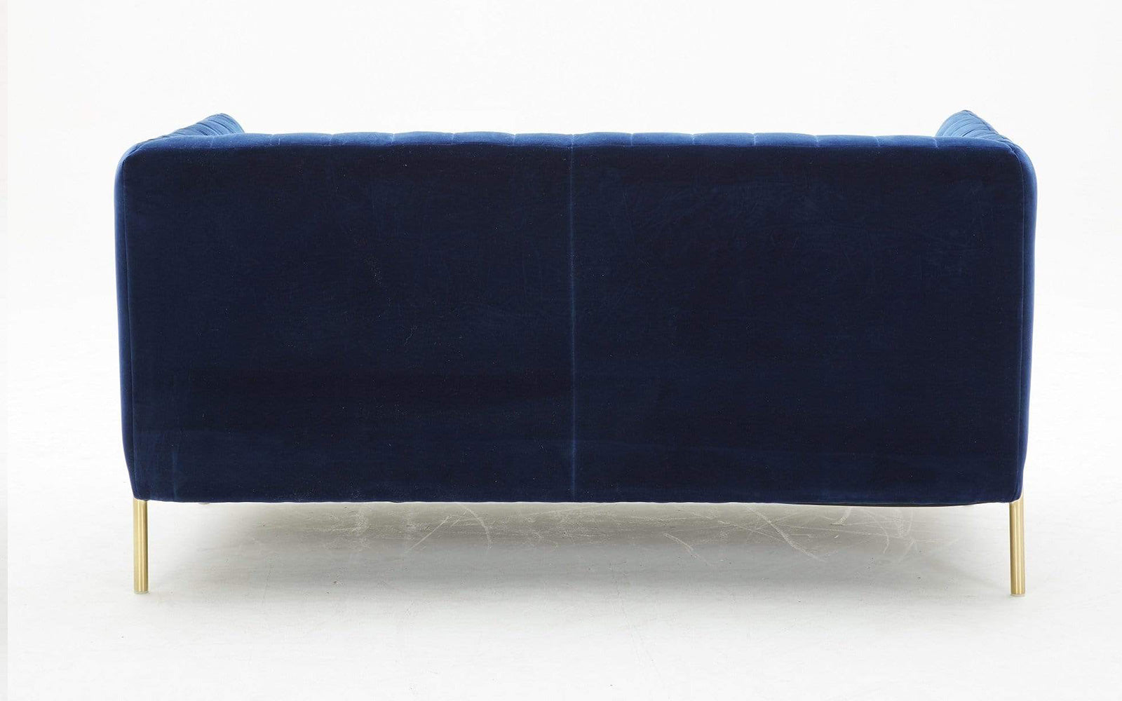 Deco Blue Fabric Loveseat | J&M Furniture