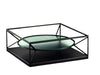 Elite Modern Coffee Table Fused Glass Nimbus Cocktail Glass Top Table 2094 | Elite Modern