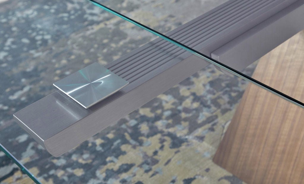 Elite Modern Dining Table Hyper Extension Glass Table 3019 | Elite Modern