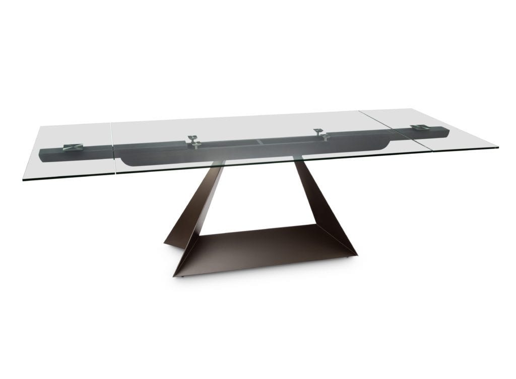 Elite Modern Dining Table Prism Extendable Glass Table 3020-65 | Elite Modern